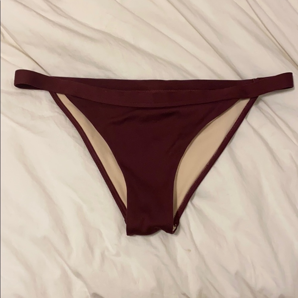 Burgundy bottoms. worn twice.